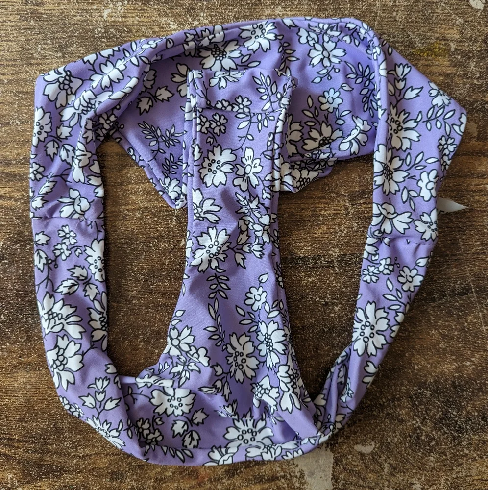 Floral Purple Bikini Set Shein Cheeky Large - Picture 5 of 6